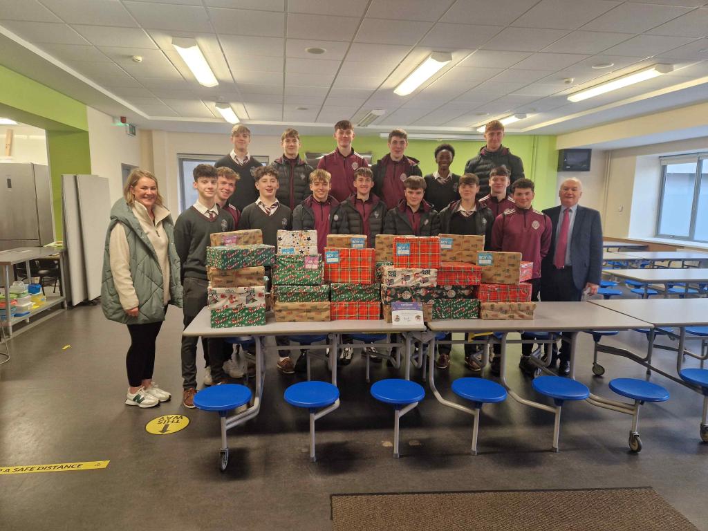 Team Hope Christmas Shoebox Appeal 2024 CBS Secondary School Kilkenny